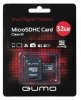 MicroSD Карта памяти 32GB Qumo Class 10 +SD адаптер (PC)