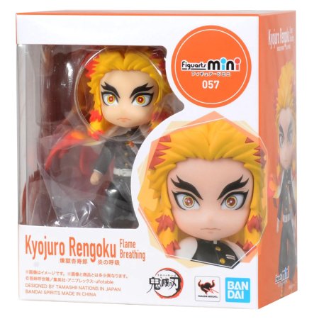 Фигурка BANDAI Tamashii Nations Figuarts mini: Кёджуро Ренгоку Пламенное Дыхание (Kyojuro Rengoku Flame Breathing) Клинок, рассекающий демонов (Demon Slayer) (620583) 9 см 