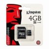 MicroSD Карта памяти 4GB Kingston Class 4 +SD адаптер (PC)