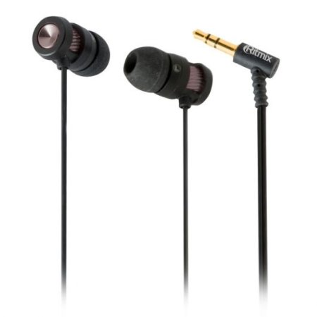 Наушники RITMIX RH-134 Metal, чёрные/коричневые (PC) 