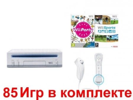     Nintendo Wii Sports Pack Rus + Wii Sports + Wii Party (85 )+ Wii Remote Plus + Wii Nunchuk Nintendo Wii