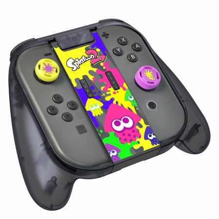 Чехол-сумка для N-Switch + чехол для картриджей + крепление-геймпад для контроллеров Joy-Con + накладки на стики Splatoon 2 Deluxe splat pack HORI (NSW-049U) (Swich)