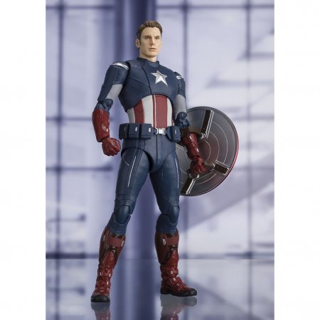  Bandai Tamashii Nations S.H.Figuarts:     (Captain America Cap Vs Cap Edition) :  (Avengers: Endgame) (595232) 15 