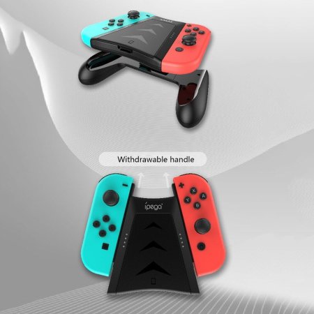 Подзаряжающий держатель для контроллеров Joy-Con + хранение картриджей iPega (PG-SW060B) (Switch)