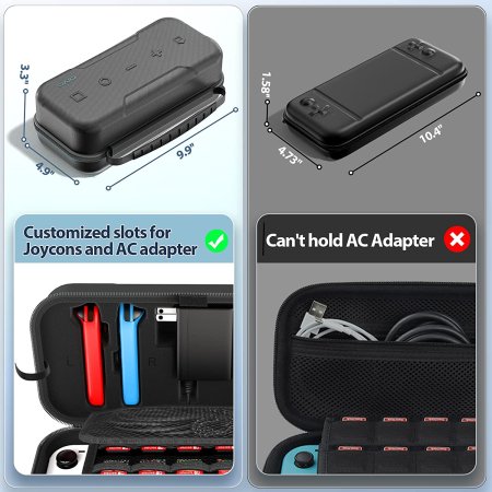 Чехол-сумка Carry Case Oivo (IV-SW188) Black (Черный) (Switch/Switch OLED)