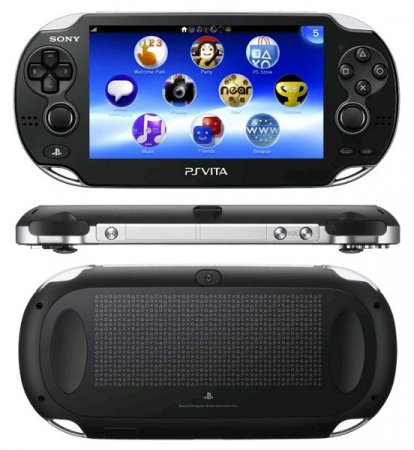   Sony PlayStation Vita 3G/Wi-Fi Crystal Black RUS (׸) + Mega Pack Sport 8  +   8 GB