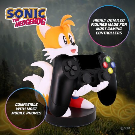  Фигурка подставка для геймпада/телефона Cable Guys Holdems: Тейлз (Tails) Еж Соник Классика (Sonic The Hedgehog Classic) (896675) 10 см 