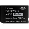 Карта памяти (Memory Card) Memory Stick PRO Duo 4 GB Lexar (PSP) 