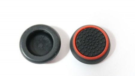 Накладки на стики геймпада Cover for Stick Silicon 2 in 1 Кант Black/Red