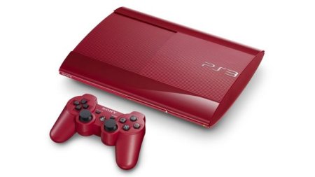 Игровая приставка Sony PlayStation 3 Super Slim (500 Gb) Rus Red + Дополнительный контроллер красный Sony PS3