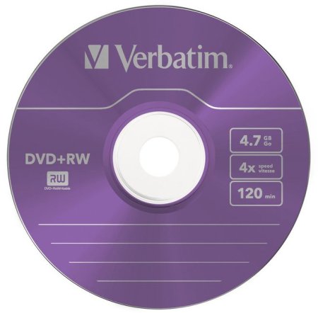 Диск VERBATIM DVD-RW 4,7 GB (1 шт)