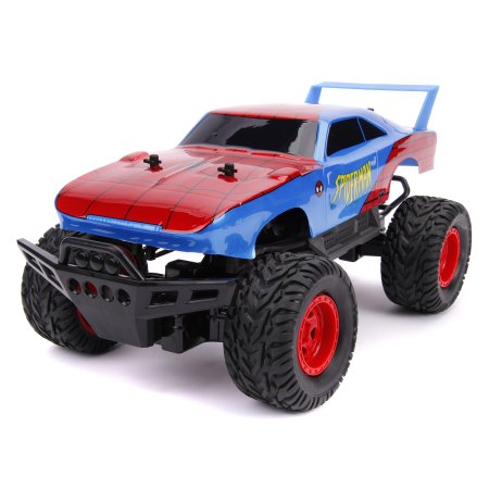  Р/У модель машинки Jada Toys Hollywood Rides: Дейтона Форд Раптор на Шасси (Daytona Ford Raptor Chassis) Человек Паук (Spiderman) (30761) 1:12