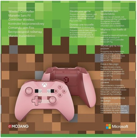   Microsoft Xbox One S/X Wireless Controller Minecraft Pig () (WL3-00053)  (Xbox One) 