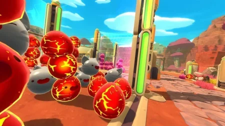 игра Slime Rancher Plortable Edition Русская Версия (Switch) USED Б/У для Nintendo Switch