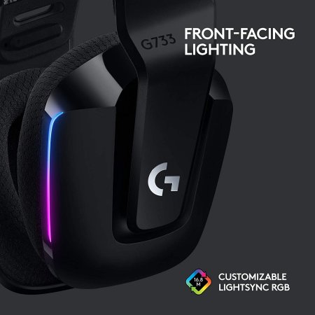 Гарнитура беспроводная Logitech G G733 LightSpeed Black (Черный) (PC) 