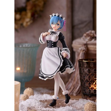 Фигурка Good Smile Company Pop Up Parade: Рем (Rem) Жизнь с нуля в альтернативном мире (Re:ZERO Starting Life in Another World Ice Season Ver.) (4580416942881) 17 см 