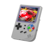 Портативная игровая приставка RG300 (300 в 1) + 300 встроенных игр (Прозрачно-серая) для 8 bit, Денди (Dendy)