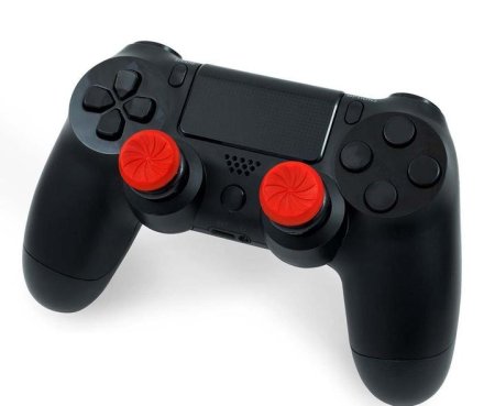  Накладки на стики для геймпада KontrolFreek FPS Freek Inferno \ 30 (2 шт) Красный/Черный (PS4) 