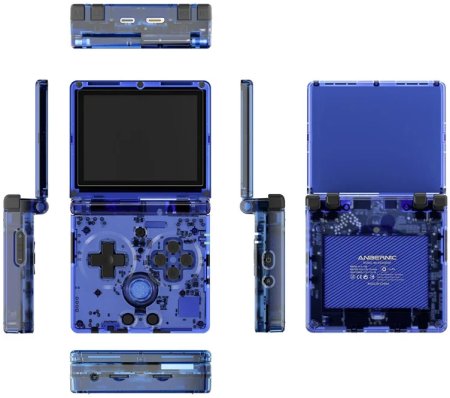    Anbernic RG35XXSP Transparent Blue ( )  8 bit,  (Dendy)