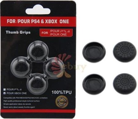 Накладки на стики геймпада Thumb grips (Защитные резинки на геймпад) Black (Черные)