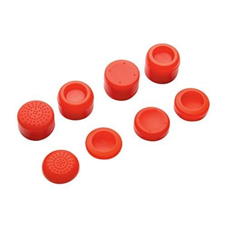  Накладки на стики геймпада Cover for Stick Silicon 8 in 1 Red (8 шт) 