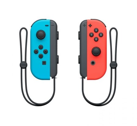 Набор из 2-х контроллеров Joy-Con Неоновый красный/Неоновый синий (Switch) (OEM)
