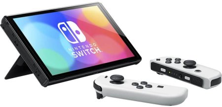 Игровая приставка Nintendo Switch OLED White (Белая) HK