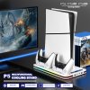 Подставка для вертикальной установки консоли + охлаждение + зарядная станция для 2-х геймпадов + подставка для дисков Multifunctional Cooling Stand (GP5-3520) (PS5/PS5 Slim/PS5 Pro)