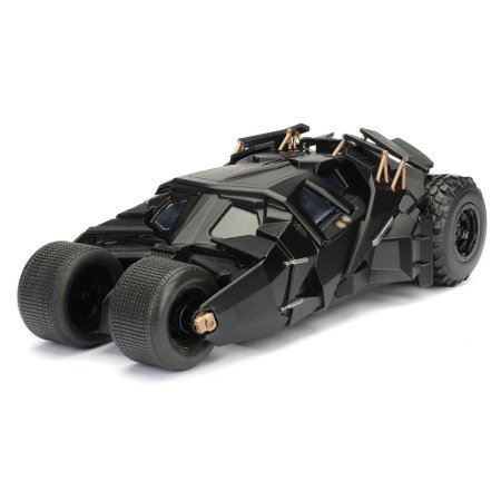Модель машинки с фигуркой Jada Toys: Бэтмобиль "Темный рыцарь" 2008 (Batmobile Dark Knight 2008) 1:24 + Фигурка Бэтмен (Batman) 7 см (98261) 