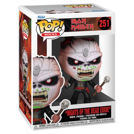 фигурки Фигурка Funko POP! Rocks: Эдди (Eddie) Айрон Мейден: Ночи мертвых (Iron Maiden Nights of the Dead) (57610) 9,5 см
