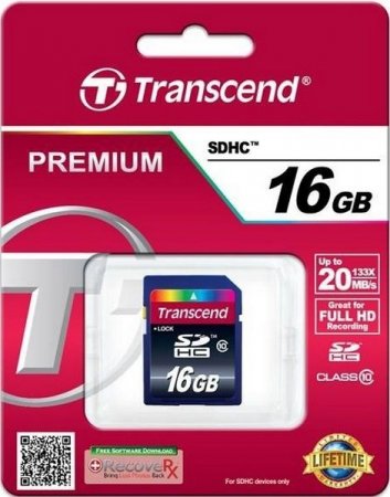 SDXC   16GB Transcend Class 10 (PC) 