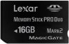Карта памяти (Memory Card) Lexar Memory Stick ProDuo Mark2 MG Platinum II 16 GB (PSP)