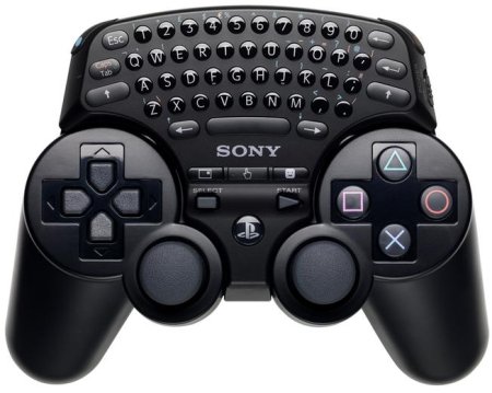 Беспроводная клавиатура с русской раскладкой для геймпада Sony DualShock 3 Wireless Controller Оригинал (PS3) USED Б/У