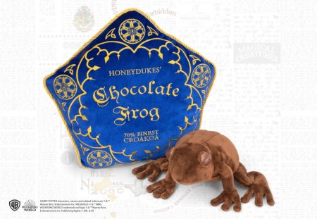  Мягкая игрушка The Noble Collection: Шоколадная лягушка (Chocolate Frog) Гарри Поттер (Harry Potter) 21 см + Подушка 36 см
