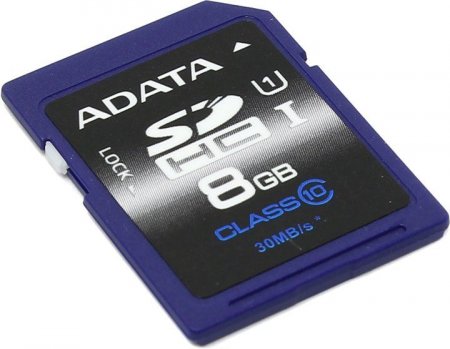 SDHC   8GB A-Data Class 10 UHS-I U1 Premier (PC) 