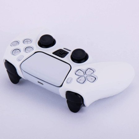 Силиконовый чехол для геймпада Playstation DualSense Белый (PS5)