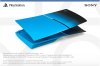 Съемные боковые панели для игровой приставки Sony PlayStation 5 Slim с дисководом (Hyperpop Rhythm Blue) Оригинал (PS5)