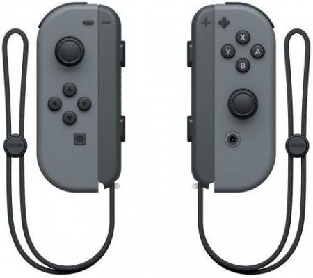 Набор из 2-х контроллеров Joy-Con Серые (Switch) USED Б/У + Подзаряжающий держатель для контроллеров Joy Con (Switch) USED Б/У