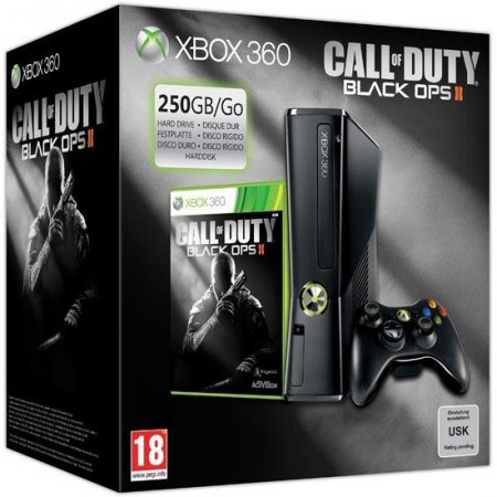     Microsoft Xbox 360 Slim 250Gb Rus + Call of Duty 9: Black Ops 2 (II)   