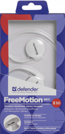 Гарнитура DEFENDER FreeMotion B611 Bluetooth, синяя (PC) 