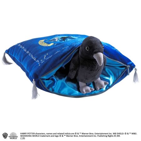  Мягкая игрушка The Noble Collection: Талисман Когтеврана "Ворон" (Ravenclaw Mascot "Raven") Гарри Поттер (Harry Potter) 22 см + Подушка 34 см