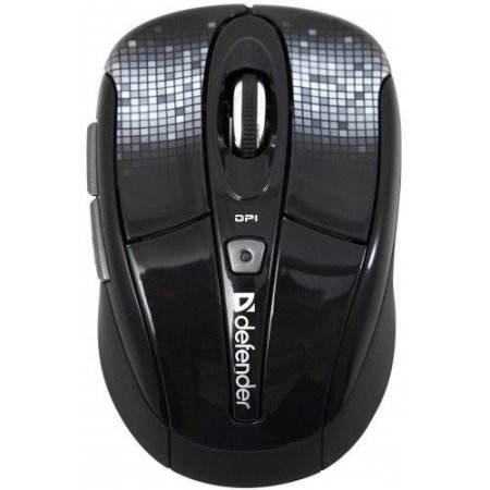 Мышь беспроводная DEFENDER To-GO MS-585 Nano, Disco чёрная (PC)