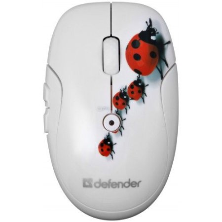 Мышь беспроводная DEFENDER To-GO MS-565 Nano, божья коровка (PC) 