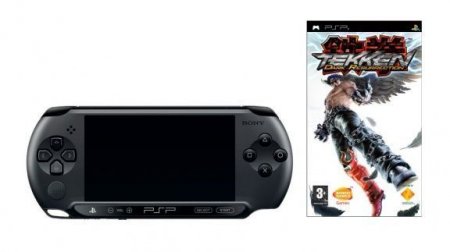   Sony PlayStation Portable Street PSP E1008 Black RUS (׸) +  Tekken: Dark Resurrection