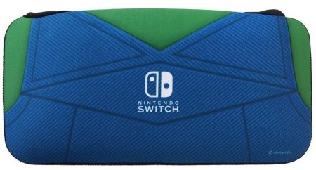 Чехол-сумка для хранения и перевозки Quick Pouch Collection «Luigi» (Синий/Зеленый) (Switch)