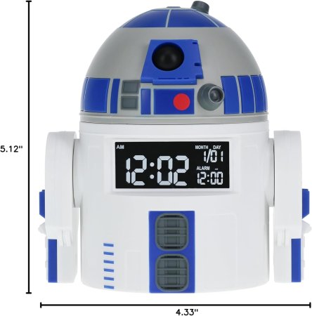  Часы/Будильник/Ночник Paladone: Р2-Д2 (R2-D2) Звездные войны (Star Wars) (PP11315SW) (034103) 13 см