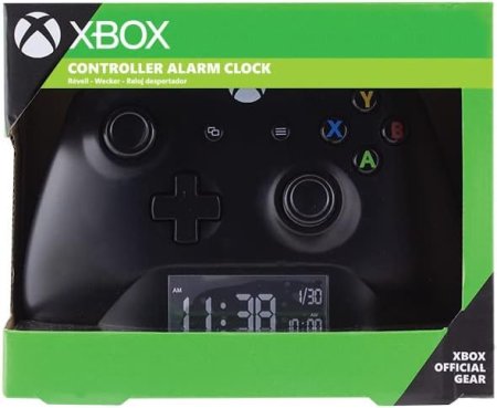  Часы/Будильник Paladone: Контроллер ИксБокс Черный (XBox Controller Black) (PP8972XB) (29249) 11 см