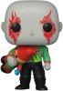 Фигурка Funko POP! Bobble: Дракс (Drax) Марвел: Стражи Галактики Праздничный спецвыпуск (Marvel: Guardians Of The Galaxy HS) ((1106) 64330) 9,5 см