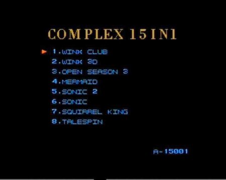   15  1 A-15001 Winx Club / Winx 3D / Squrrel King / Open Season 3 (16 bit) 