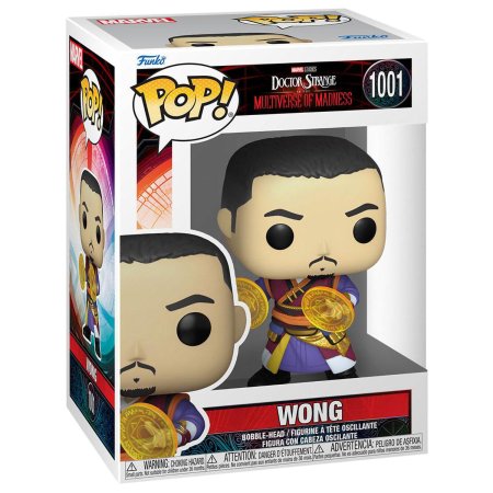 фигурки Фигурка Funko POP! Bobble: Мастер Вонг (Wong) Марвел: Доктор Стрэндж - В мультивселенной безумия (Marvel: Doctor Strange in the MoM) (60919) 9,5 см